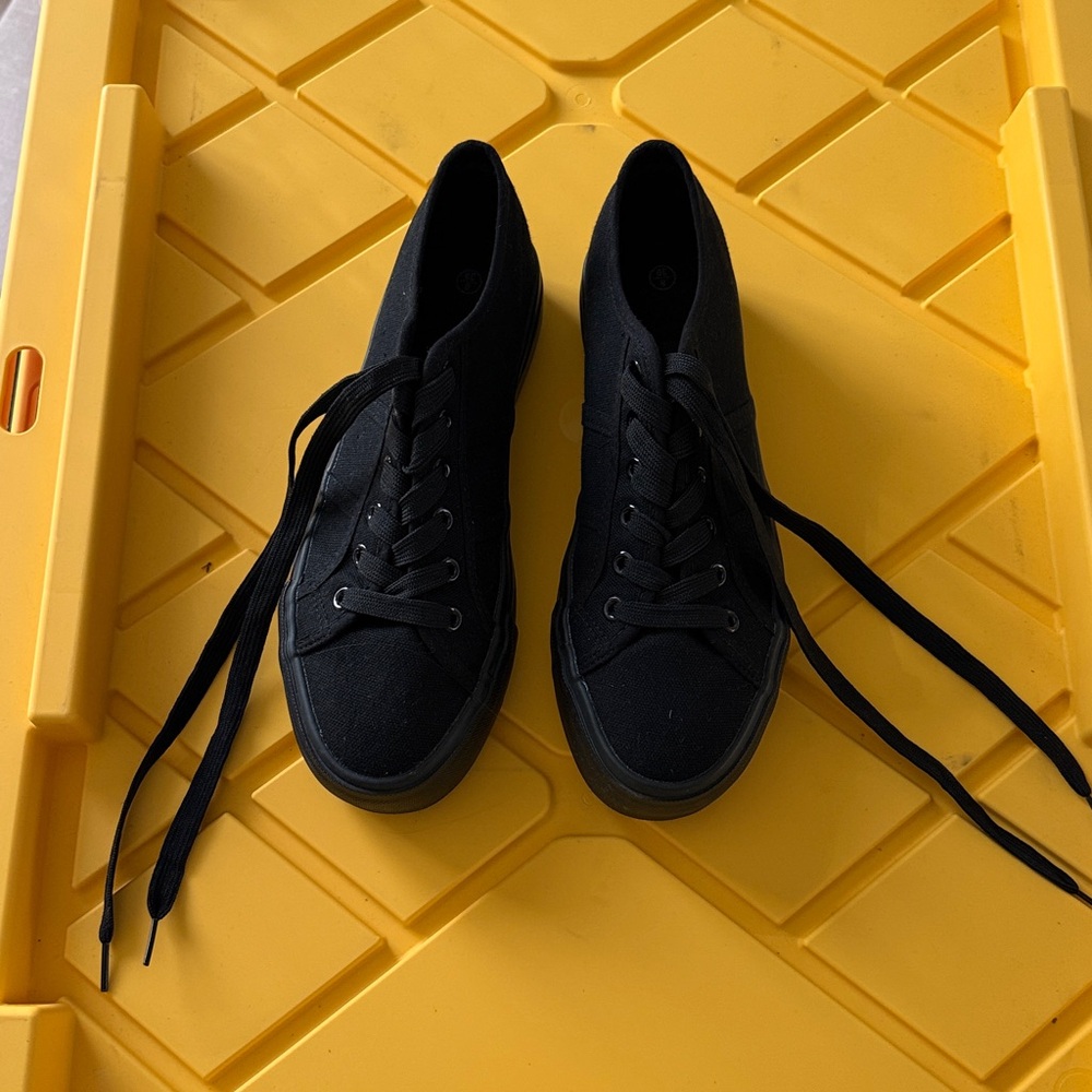 Black Canvas Sneakers